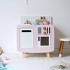Modern Nordic Wooden Play Kitchen & Bistro Set